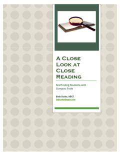 A Close Look at Close Reading - NIEonline