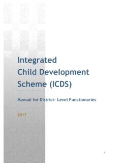 Integrated Child Development Scheme (ICDS)