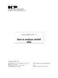 How to analyse rainfall data - CWC