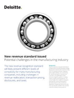 New revenue standard issued Potential challenges in the ...