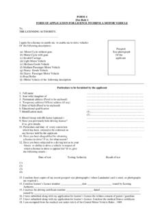 FORM 4 FORM OF APPLICATION FOR LICENCE TO …