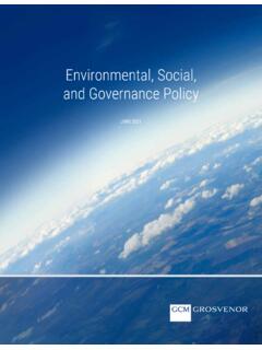 Environmental, Social, and Governance Policy