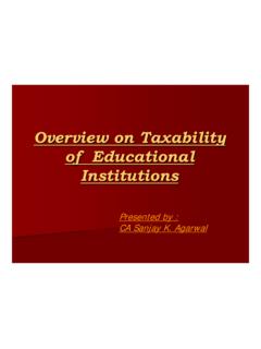 Overview on Taxability of Educational Institutions
