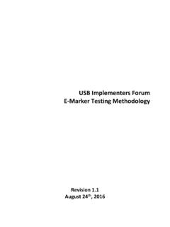 E-Marker Testing Rev1.1 - USB.org