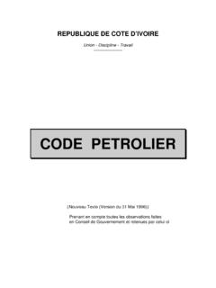 Cote d'Ivoire - Loi n&#176;1996-669 du 29 ao&#251;t 1996 …