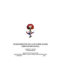 FUNDAMENTOS DE LA PLANIFICACI&#211;N URBANO-REGIONAL