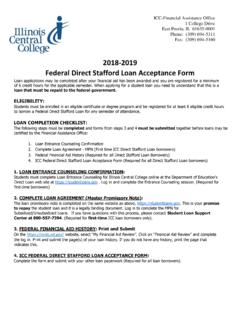 2018-2019 Federal Direct Stafford Loan Acceptance Form