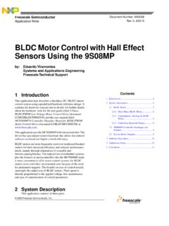 BLDC Motor Contr ol with Hall Eff ect Sensors Using the 9S08MP