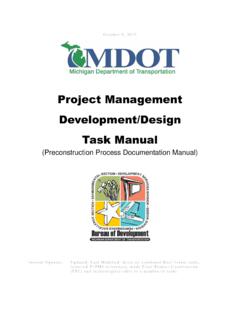 Project Management Development/Design Task Manual