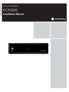 DCX3200 Installation Manual - Cox Communications