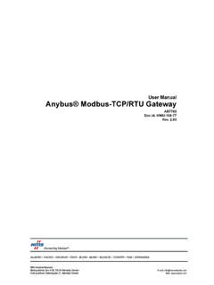 Anybus&#174; Modbus-TCP/RTU Gateway - …
