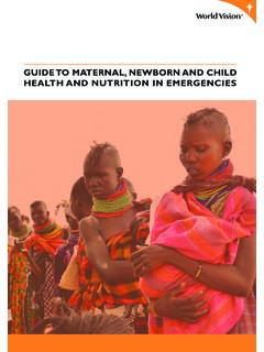 GUIDE TO MATERNAL, NEWBORN AND CHILD HEALTH AND …