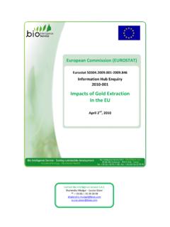 IH 2010-001 Reply Impacts of Gold Extraction in the EU