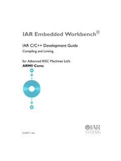 IAR C/C++ Development Guide - iarsys.co.jp