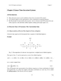 Chapter 2 Linear Time-Invariant Systems - Engineering