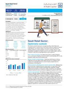 Saudi Retail Sector: Optimistic outlook - Al Rajhi Capital