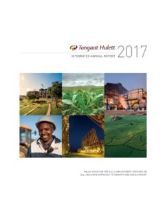 INTEGRATED ANNUAL REPORT - Tongaat Hulett