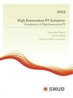 High Penetration PV Initiative - California