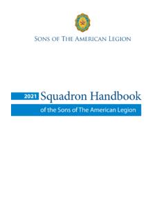 2021 Squadron Handbook - American Legion