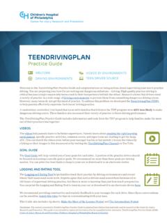 TEENDRIVINGPLAN - Center for Injury Research and …