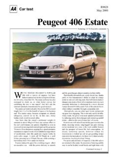 Car test May 2000 Peugeot 406 Estate - TheAA.com