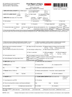Form: First Report of Injury - Minnesota Department of ...