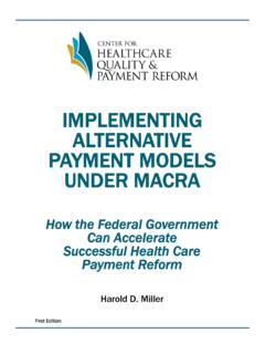 Implementing APMs Under MACRA - Payment …