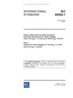 INTERNATIONAL IEC STANDARD 60502-1