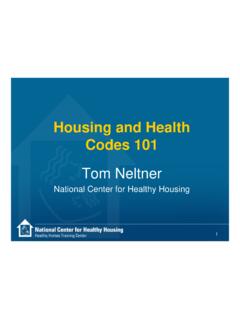 Housing and Health Codes 101 - HUD