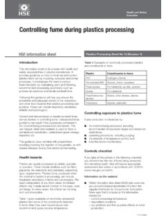 Controlling fume during plastics processing PPS13