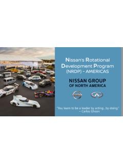 Nissan’s Rotational Development Program (NRDP) - AMERICAS