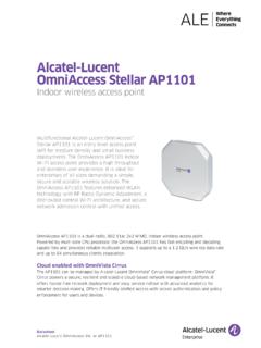 OmniAccess Stellar AP1101 - Alcatel-Lucent Enterprise