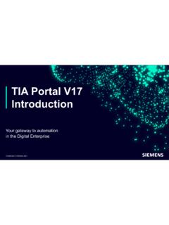 TIA Portal V17 Introduction