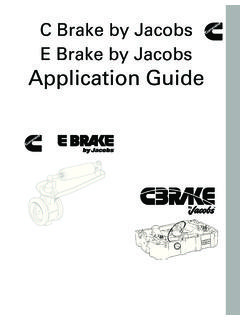 C Brake by Jacobs E Brake by Jacobs Application …