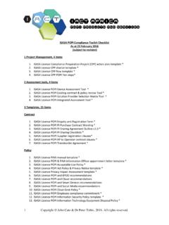 ISASA POPI Compliance Toolkit Checklist - IACT …