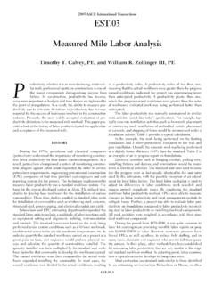 Measured Mile Labor Analysis - Calvey Consulting LLC