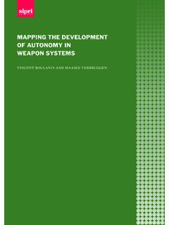 Mapping the development of autonomy in weapon systems
