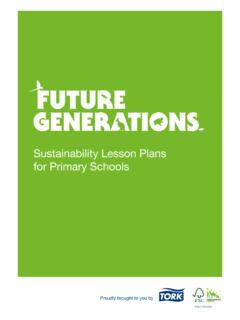 Sustainability Lesson Plans for Primary Schools