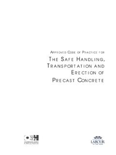 Approved Code of Practice for The Safe Handling ...