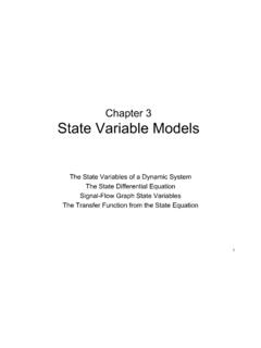 Chapter 3 State Variable Models - Engineering