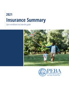 PEBA 2021 Insurance Summary - South Carolina