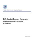 Life Jacket Loaner Program - United States Coast …