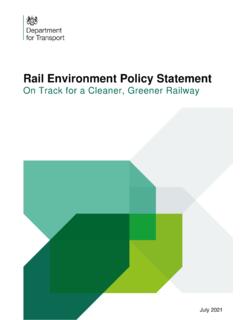 Rail Environment Policy Statement