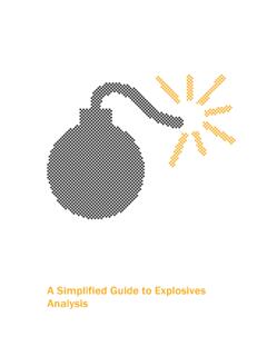 A Simplified Guide to Explosives Analysis