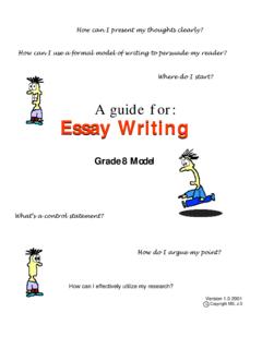 A guide for: Essay Writing - sparklearning.org