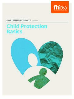 Child ProteCtion toolkit Child Protection Basics - FHI 360