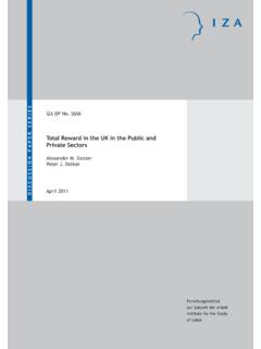 Total Reward in the UK in the Public and Private Sectors