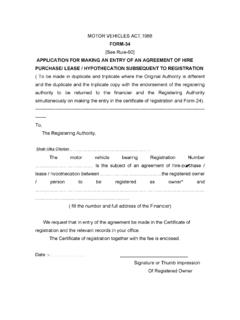 Application for Making An Entry of an Agreement of …