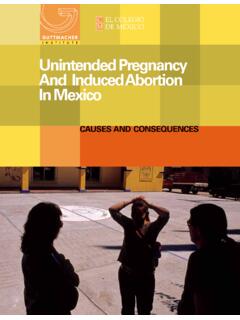 Unintended Pregnancy and Induced Abotion in …