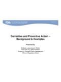 Corrective and Preventive Action – Background &amp; Examples